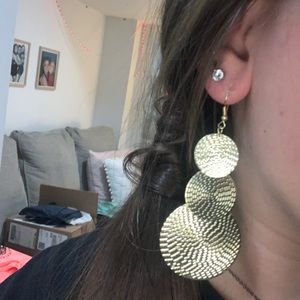 Gold Circle Earrings